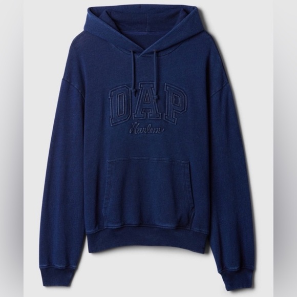 Limited Edition: GAP X DAP Dark Indigo Denim Logo Hoodie | size Large - Picture 1 of 2